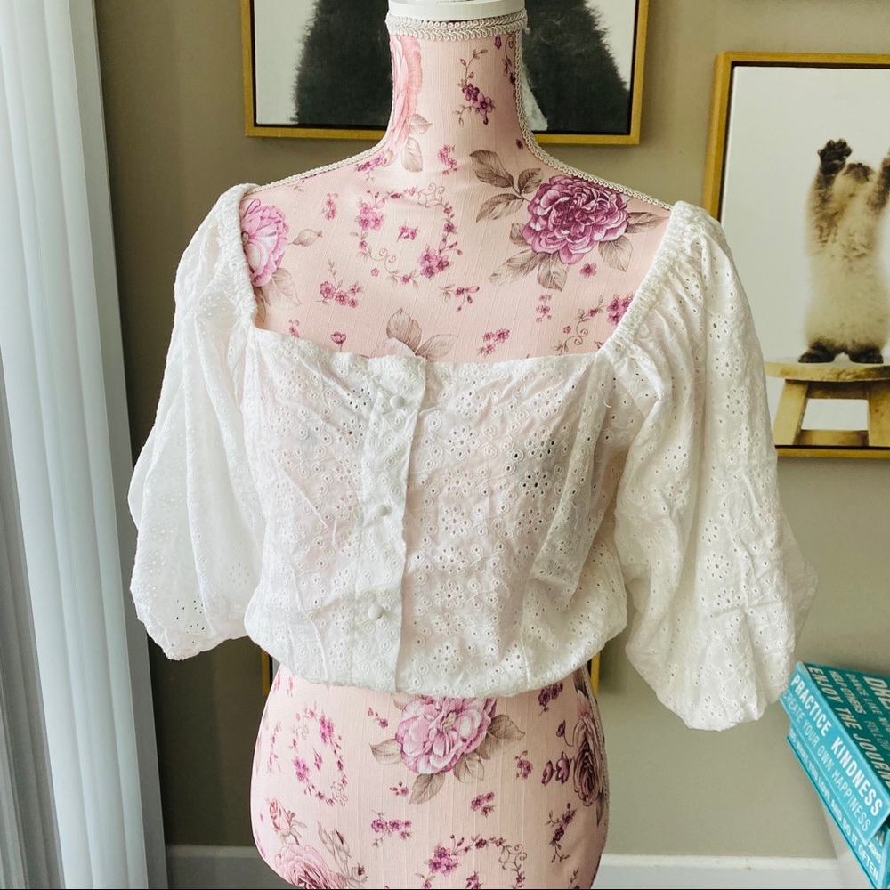 Live 4 truth white Cotton blouse M